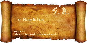 Ilg Magdolna névjegykártya